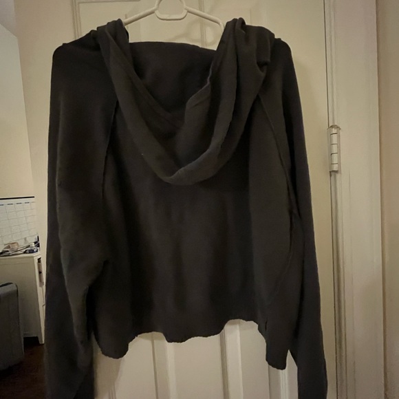 FREE PEOPLE GRAY AND ORANGE ZIP UP - Picture 2 of 4